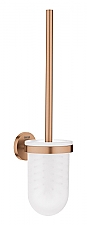 Grohe Essentials closetborstelgarnituur m. glazen inzet wandmontage brushed warm sunset 40374DL1